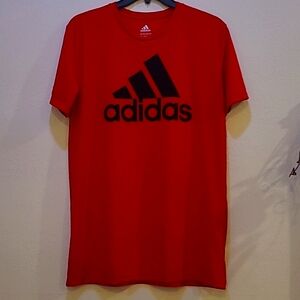 Adidas, XL (Boy), Red and black tee